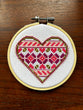 The Heart cross stitch kit
