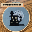 Haunted house cross stitch kit