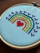 Rainbow cross stitch kit