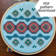 Winter Ornament cross stitch pattern - PDF download