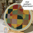 Acorn cross stitch pattern - PDF download