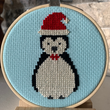 Penguin cross stitch pattern - PDF download