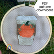 Pumpkin Spice cross stitch pattern - PDF download